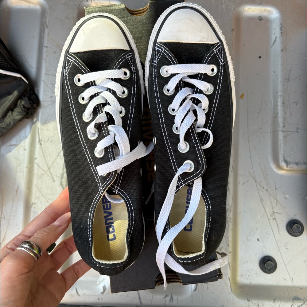 Converse Black and White Canvas Sneakers